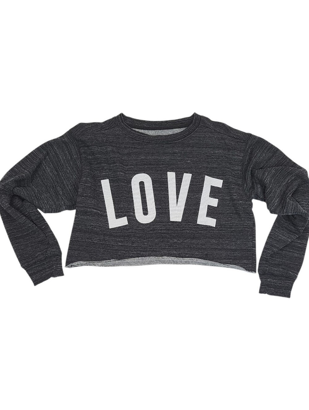 🪷3/$20🪷 LOVE graphic cropped sweatshirt by Reflex LARGE